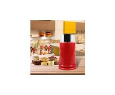 Moulin à café électrique avec bol de poudre de café de retrait 150w rouge