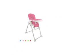 Chaise haute pour bébé, chaise pliante pour bébé, rose, taille déployée: 105 x 89 x 56 cm