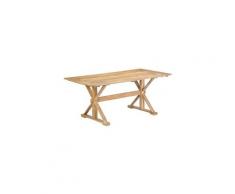 Table de salle à manger 180x90x76 cm bois de manguier massif