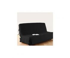Housse de canapé en coton ajustable coloris noir - 140 x 200 cm - pegane -