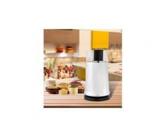 Moulin à café électrique avec bol de poudre de café de retrait 150w blanc