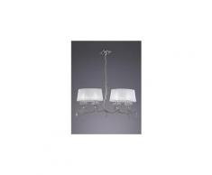 Suspensions louise chromé 4x13w