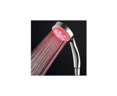 B9628 : pommeau de douche lumineux à led - 3 couleurs