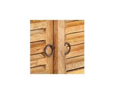 Icaverne - bancs coffres admirable banc de rangement 128 cm bois de manguier massif