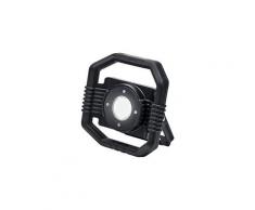 Projecteur portable dargo - batterie et secteur - 50w - 4900lm - ip65 - caoutchouc - noir