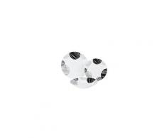 Lea service de table 18 pieces noir et gris forme aile