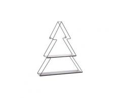 Etagère forme sapin de noël métal noir - l.45.5 x p.11.8 x h.52.5 cm -pegane-