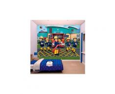 Papier peint enfant sam le pompier walltastic 305x244 cm