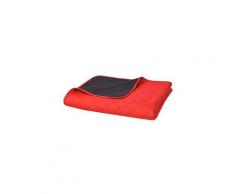 Literie categorie port-vila couvre-lit matelassé rouge et noir 170 x 210 cm