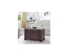Armoires et meubles de rangement categorie tirana coffre vintage de rangement bois 66 x 38 x 40 cm