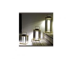 Lanterne solaire teck inox sel les jardins