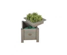 Icaverne - pots & cache-pots contemporain jardinière avec rangement de tuyau 2-en-1 ng47