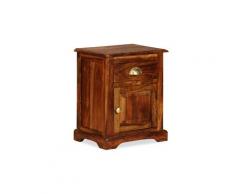 Table de nuit chevet commode armoire meuble chambre bois massif de sesham 40 x 30 x 50 cm helloshop26 1402013