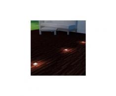 Icaverne - éclairage d'extérieur magnifique lampe led encastrable au sol d'extérieur 3 pièces carré
