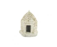 Maisonnette avec ouverture en pierre blanche reconstituée 23 x 23 x 30 cm