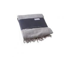 Couvre-lit, jeté de lit en coton coloris lin, 160 x 220 cm -pegane-