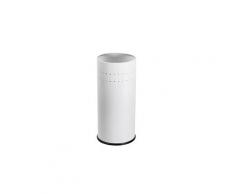 Porte parapluie en métal blanc - l 23 x l 23 x h 50 cm -pegane-