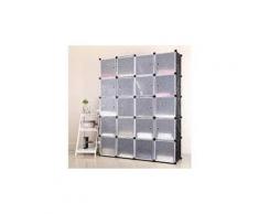 Armoire en plastique à 5 portes à 20 portes armoire multifonctionnelle armoire de bricolage pour étagère à chaussures, étagère enfichable, étagère de