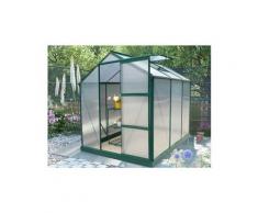 Serre de jardin en polycarbonate de 3,4m² giardina avec embase