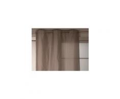 Rideau - double rideaux soleil d'ocre rideau a oeillets fiesta 140x240 cm taupe