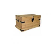 Coffre de rangement pin mexicain gamme corona 91x49,5x47 cm