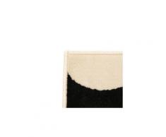 Icaverne - petits tapis inedit tapis moderne design géométrique 120 x 170 cm beige / noir