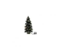 Rameng Sapin de Noel Artificiel Mini Arbre de No/ël Lumineux LED Deco No/ël avec Support Pied L,25cm