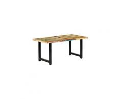 Table de salle à manger 180x90x76cm bois de récupération solide