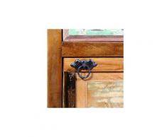 Icaverne - etagères & casiers à chaussures joli armoire à chaussures 4 couches avec tiroir bois de récupération
