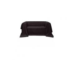 Housse micro-suède de canapé brun 270 x 350 cm