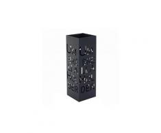 Porte-parapluies hwc-c78, support pour parapluie, quadratique 55cm ~ écriture, noir
