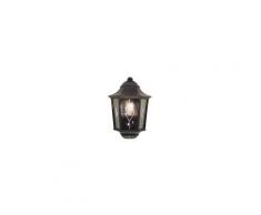 Applique demi lanterne norfolk 1x100w noir