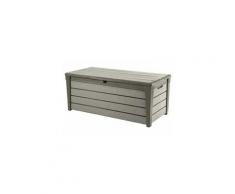 Boîte de rangement de jardin brushwood 455 l taupe