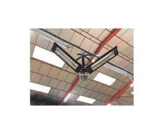 Lustre chauffage infrarouge suspendu a telecommande 5000 w, farlustreaero2tel