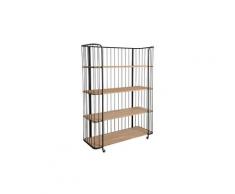Etagère style industriel sur roulettes 4 niveaux