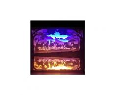 Creative art décor lampe 3d lampe de nuit papier peint peinture led tableau