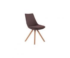 Distingué chaise de salle à manger, de cuisine, de salon lima en tissu naturel carré