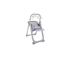 Chaise haute polly magic relax - 4 roues - graphite