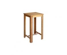 Table de bar bois d'acacia solide 60 x 60 x 105 cm