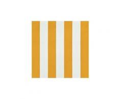 Icaverne - stores extérieurs chic auvent rétractable 250x150 cm jaune et blanc