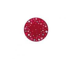 Bloom field rouge 100 x 100 cm tapis pour enfants chambre par esprit