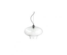 Suspensions bistro rond transparent 1x60w