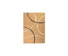 Décorations collection rome tapis moderne design de cercles 180 x 280 cm marron