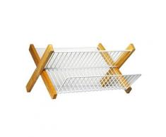 Egouttoir pliable cadre en bois - metaltex - 321845
