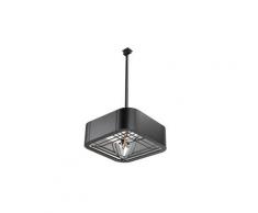 Chauffage infrarouge lustre pietra 2000w noir