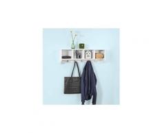 Sobuy® frg48-l-w penderie mural portemanteau étagère murale porte-manteau salle de bain