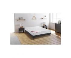 Relaxima - solstice ensemble sommier matelas mousse hr40 technologie dunlopillo 140x190