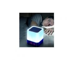 Led enfant sommeil lumière bluetooth musique lampe de bureau intelligente réveil réveil lumière blanc