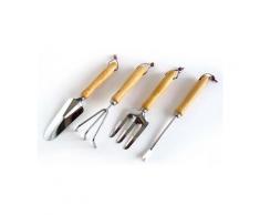 Chariot de jardin sur roulettes avec 4 outils