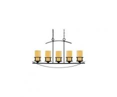 Suspensions kyle 5x100w bronze foncé